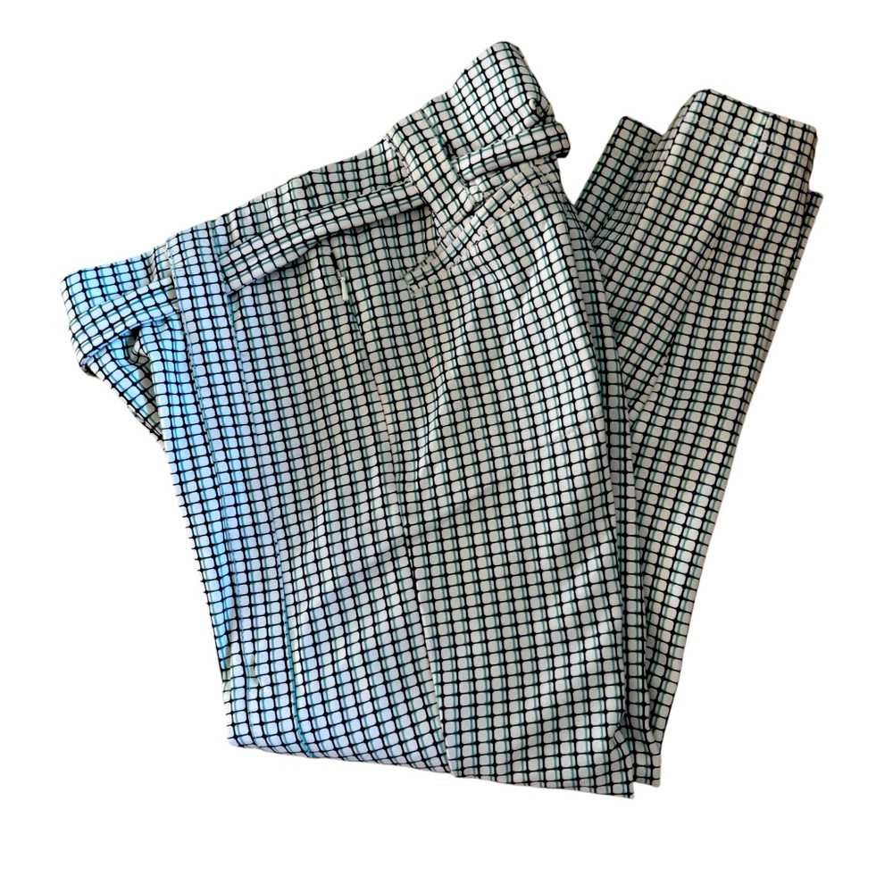 Betabrand Casual Patterned Skinny Yoga Business Pants Small Petite